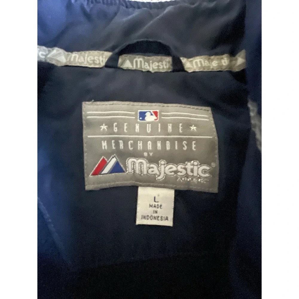 Majestic Therma Base‎ MLB Minnesota Twins Jacket Large Full Zip Spellout Dugout